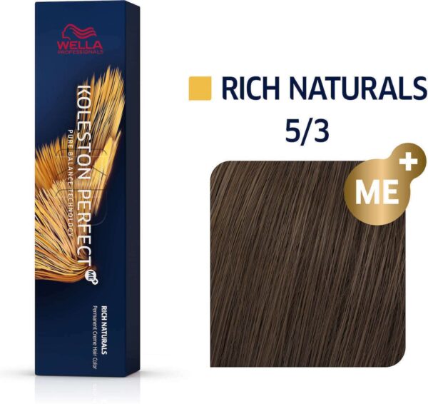 Wella Professionals Koleston Perfect Me+ Rich Naturals 5/3 - Καστανό Ανοιχτό Σαντρέ (60ml)