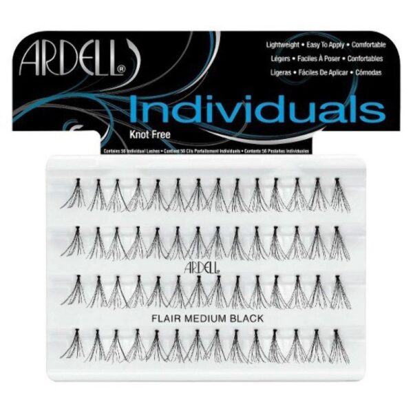 Ardell Professional Individuals Knot-Free Flair Eyelashes - Medium Black (56pcs)