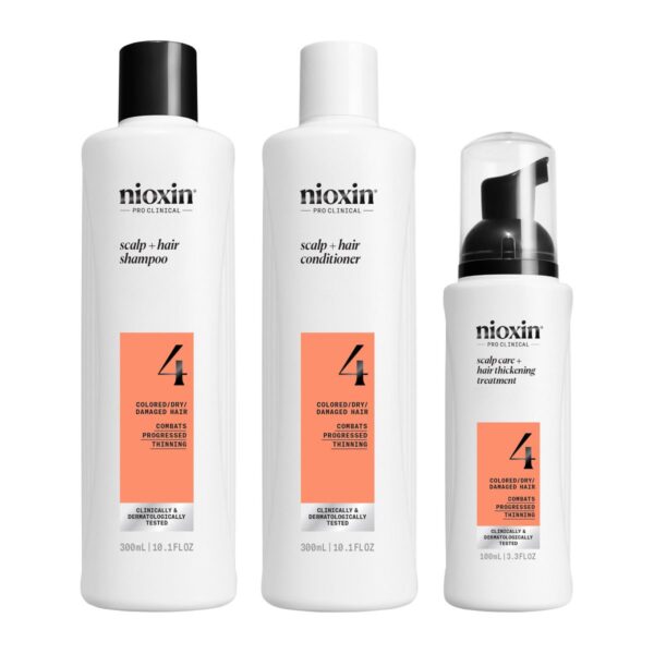 Nioxin Pro Clinical Scalp System Kit 4 (Shampoo 300ml, Conditioner 300ml & Treatment 100ml)