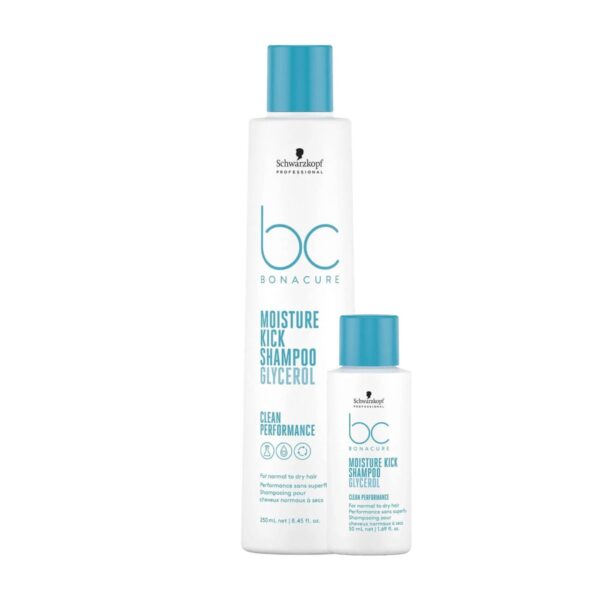 Schwarzkopf Professional BC Bonacure Moisture Kick Shampoo Glycerol (250ml) & Δώρο Travel Size (50ml)